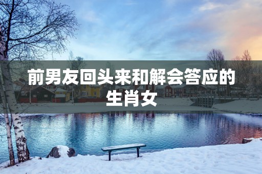 前男友回头来和解会答应的生肖女