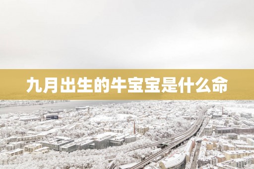 九月出生的牛宝宝是什么命