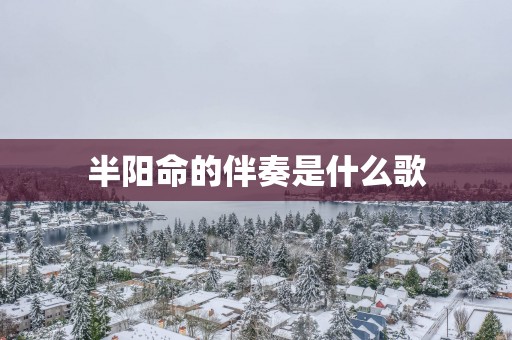 半阳命的伴奏是什么歌