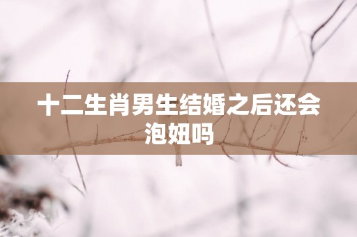 十二生肖男生结婚之后还会泡妞吗