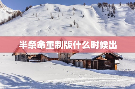 半条命重制版什么时候出