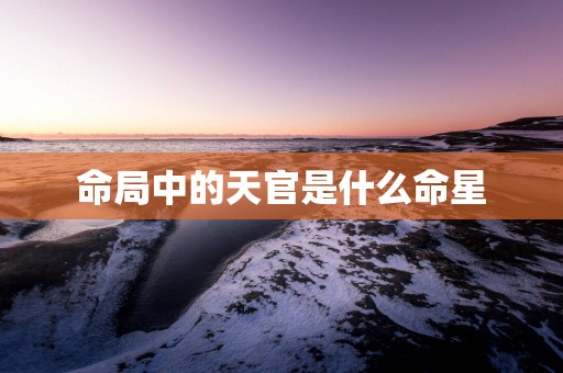 命局中的天官是什么命星