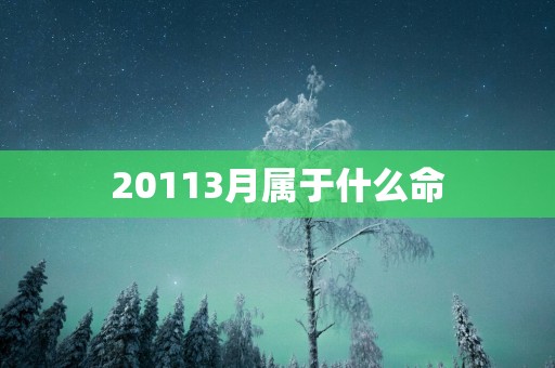 20113月属于什么命