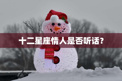 十二星座情人是否听话？