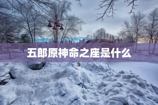 五郎原神命之座是什么