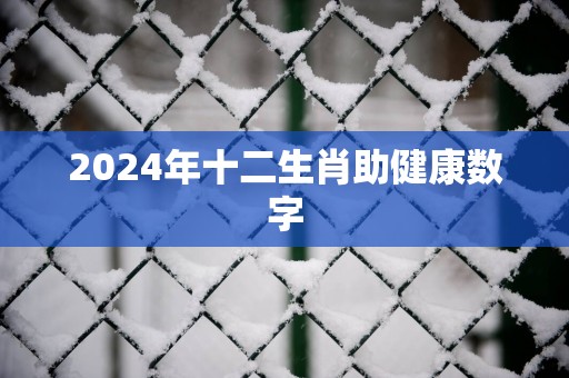 2025年十二生肖助健康数字
