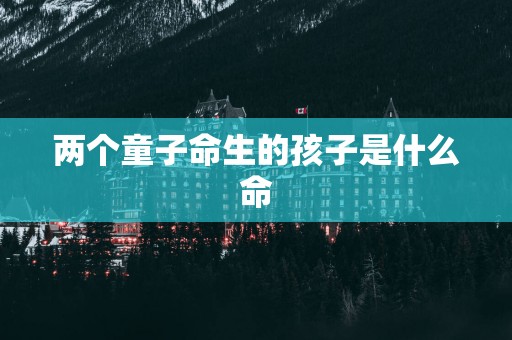 两个童子命生的孩子是什么命