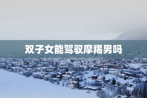 双子女能驾驭摩羯男吗