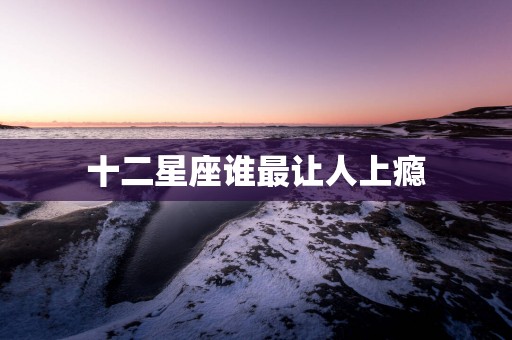 十二星座谁最让人上瘾