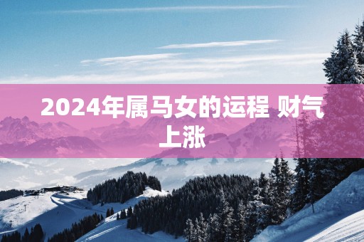 2025年属马女的运程 财气上涨