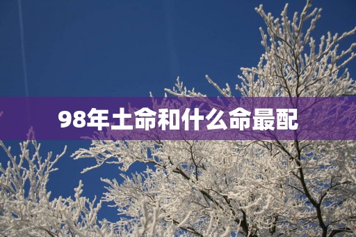 98年土命和什么命最配