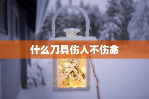 什么刀具伤人不伤命