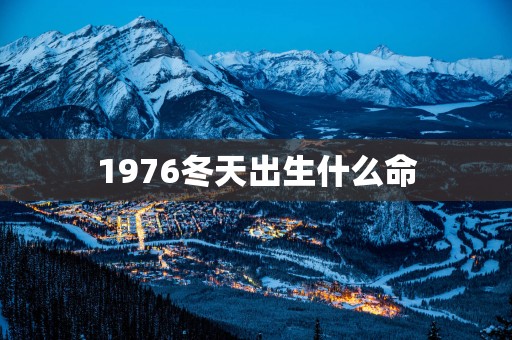 1976冬天出生什么命