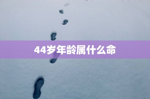 44岁年龄属什么命