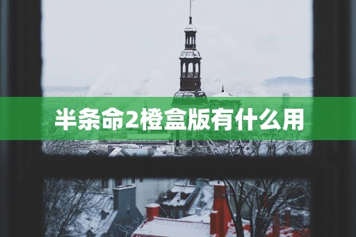 半条命2橙盒版有什么用