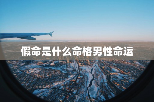 假命是什么命格男性命运