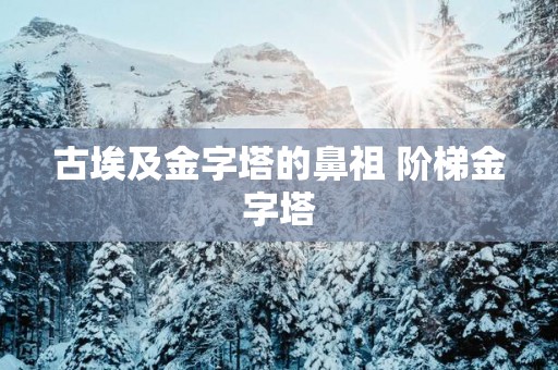 古埃及金字塔的鼻祖 阶梯金字塔