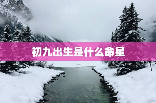 初九出生是什么命星