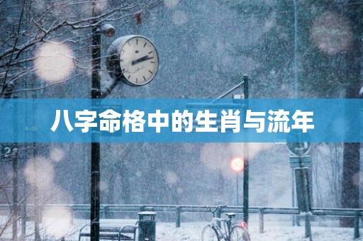 八字命格中的生肖与流年
