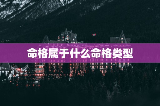 命格属于什么命格类型