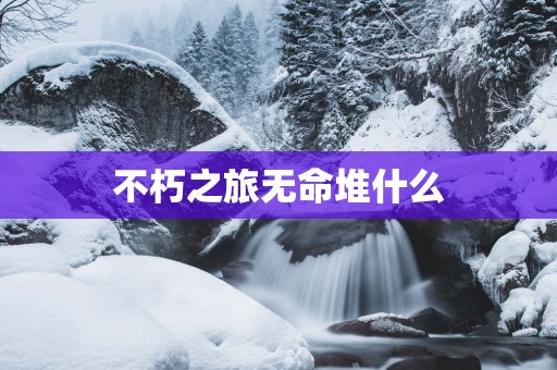 不朽之旅无命堆什么