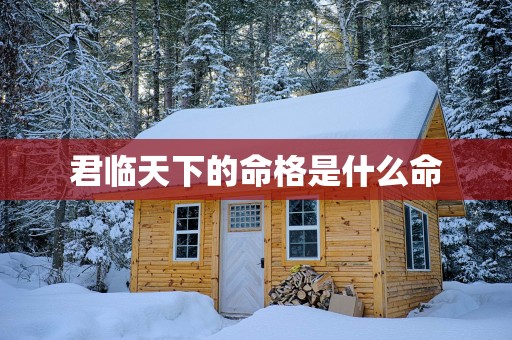 君临天下的命格是什么命