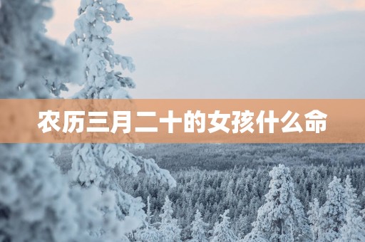 农历三月二十的女孩什么命