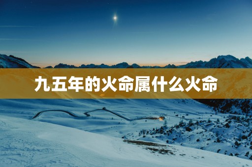 九五年的火命属什么火命