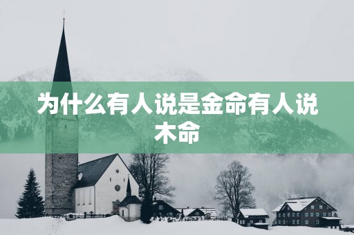 为什么有人说是金命有人说木命
