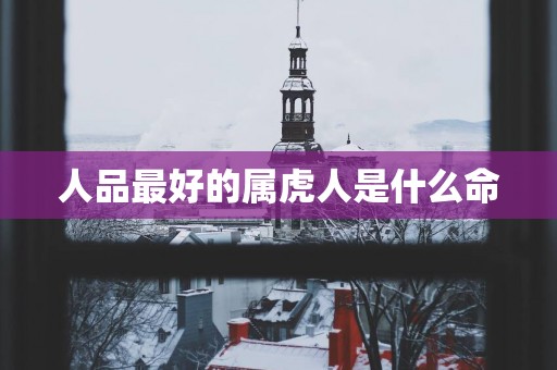 人品最好的属虎人是什么命