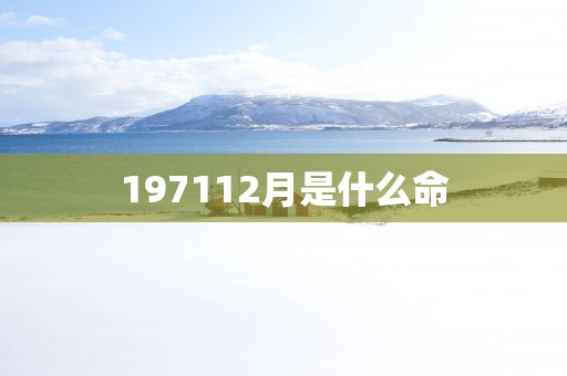 197112月是什么命
