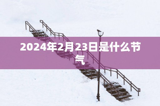 2025年2月23日是什么节气