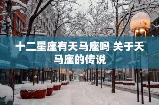 十二星座有天马座吗 关于天马座的传说
