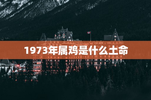 1973年属鸡是什么土命