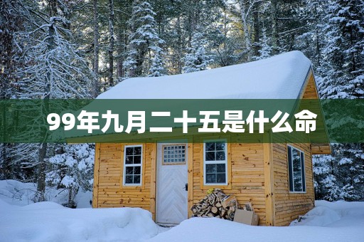 99年九月二十五是什么命