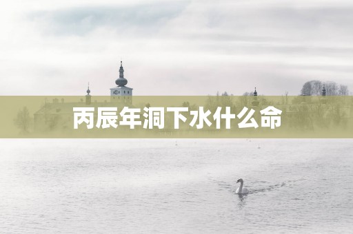 丙辰年洞下水什么命