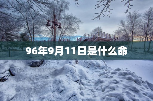 96年9月11日是什么命