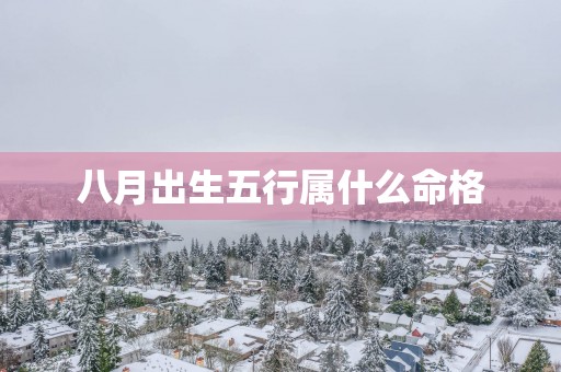 八月出生五行属什么命格