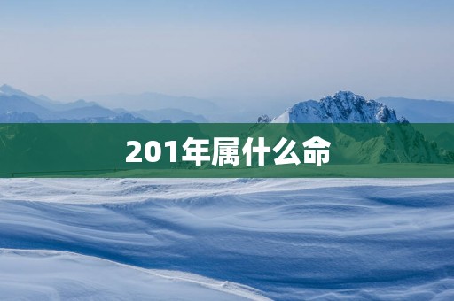 201年属什么命