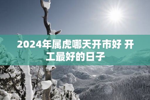 2025年属虎哪天开市好 开工最好的日子