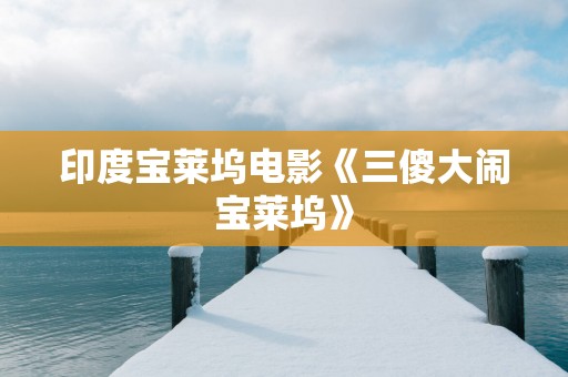 印度宝莱坞电影《三傻大闹宝莱坞》
