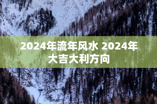 2025年流年风水 2025年大吉大利方向