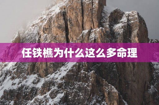 任铁樵为什么这么多命理