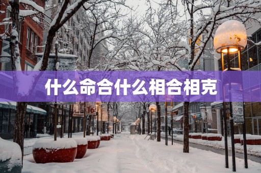 什么命合什么相合相克