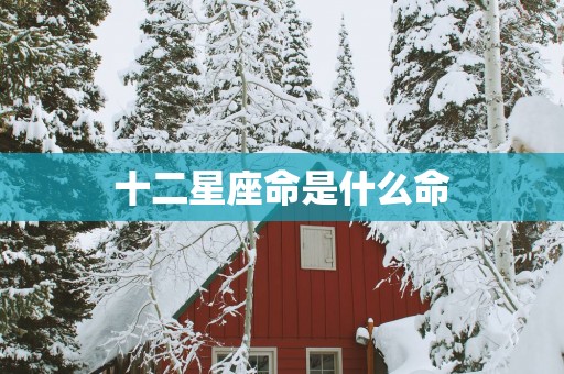 十二星座命是什么命