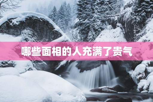 哪些面相的人充满了贵气