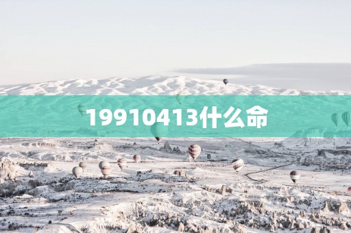 19910413什么命