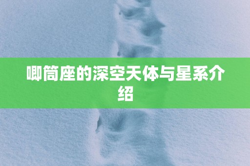 唧筒座的深空天体与星系介绍