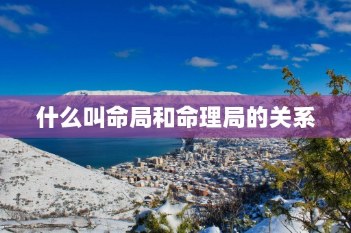 什么叫命局和命理局的关系