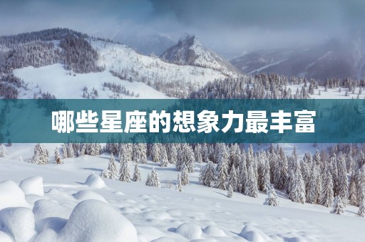哪些星座的想象力最丰富